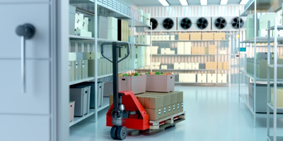 Food goods storage and ready for transportation Food goods storage and ready for transportation